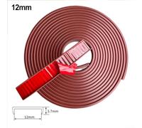 Protection de bord de meubles en TPE en forme de U - Dimensions : 12 mm de large x 5 m de long - Idéal pour les projets de maison (marron)