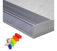 Protection de bord d'escalier,bande de roulement antidérapante for marches d'escalier intérieures et extérieures, aide les personnes à monter les escaliers en toute sécurité(Gray,30x20mm)