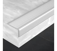 Protection de bord d'escalier en alliage d'aluminium antidérapant en forme de L pour marchepied