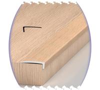 Protection de bord d'escalier en forme de L - 91,4 cm et 121,9 cm - Moulure de transition en grain de bois - 15 couleurs disponibles - Protections d'angle durables pour des marches sûres