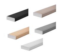 Protection de bord d'escalier en métal antidérapant de 101,6 cm, bande de transition durable pour bords de marche sûrs, garniture de nez d'escalier antidérapante, parfaite pour un usage domestique et