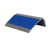 Protection de bord d'escalier en PVC antidérapant pour protection des coins et assemblage facile pour une utilisation en intérieur Bleu 100 cm