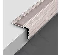 Protection de bord d'escalier intérieure en aluminium imperméable - Bande décorative antidérapante for escaliers, marches et rampes - 1 pièce(Rose Gold,95cm)