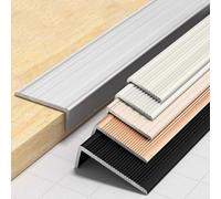 Protection De Bord En Aluminium Forme L, Autocollante Et Antidérapante For Marches D'escalier, Découpable, For La Décoration Des Murs, Portes, Cadres(Gold,90cm L 40mm*20mm)