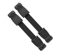 Protection de boucle pour siège d'enfant, 2 pièces, en noir, longueur totale 18 cm, longueur réglable, à fixer sur des ceintures de poitrine jusqu'à 35 mm de large, clip de ceinture de sécurité