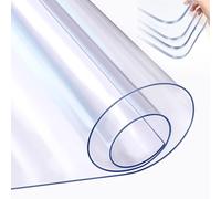 Protection de bureau transparente de 1,5 mm, nappe de table en PVC transparent, résistante aux rayures et imperméable, pour meubles, dimensions 30 x 80 cm à 100 x 230 cm, surface épaisse de 0,2 cm
