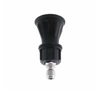 Protection de buse de nettoyeur haute pression, buse de nettoyeur haute pression avec protection caoutchoutée haute efficacité avec raccord rapide mâle de 6,35 mm pour nettoyer diverses surfaces (noir