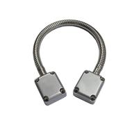 Protection de câble de porte en acier inoxydable - Manchon de montage exposé - Protection de transfert d'énergie