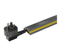 Protection de câble de sol - Cache-cordon en PVC souple à profil bas pour entrepôt, design facile à couper pour éviter les déplacements et garantir une gestion efficace des cordons