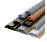 Protection de câble de sol efficace de 3 mètres pour une gestion propre et sûre des câbles dans n'importe quel environnement (blanc, 40 mm)