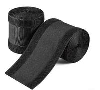 Protection de câble de sol pour tapis de bureau et sol - 3 m - Housse de câble en polyester noir pour organiser les fils et les risques de trébuchement (type A)