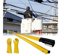 Protection de câble, Gaine Isolante pour câbles électriques avec Gants isolants - Gaine de Protection d'isolation pour Lignes aériennes, idéale pour la réparation de Circuits et Le Blindage