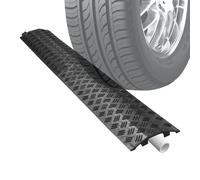 Protection de câble transportable | Seuil de circulation extérieur - Pont de câble résistant aux intempéries pour trottoir, route, cour, , asphalte, chemin de gravier, extérieur
