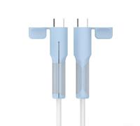 Protection de câble USB C vers USB C avec silicone pour une meilleure résistance aux dommages (Bleu brumeux)
