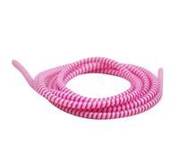 Protection de câble USB et écouteurs Blanc + rose rouge - Solution de gestion des cordons