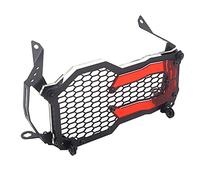 Protection de Calandre de Phare Headlight Motorcycle Protecteur Grille Protection Grill Utilisation adaptée pour BMW Grille de Phare de Moto(A red)