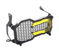 Protection de Calandre de Phare Headlight Motorcycle Protecteur Grille Protection Grill Utilisation adaptée pour BMW Grille de Phare de Moto(A yellow)