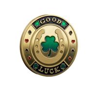 Protection de carte de poker pour pièces de collection - Jeux de table - Good Luck, Las Vegas, Accessoires de poker, Pot Committed, Requin, Ânes, Quees, Ace King Lucky Coin