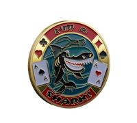 Protection de carte de poker pour pièces de collection - Jeux de table - Good Luck, Las Vegas, Accessoires de poker, Pot Committed, Requin, Ânes, Quees, Ace King Lucky Coin