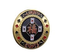 Protection de carte de poker pour pièces de collection - Jeux de table - Good Luck, Las Vegas, Accessoires de poker, Pot Committed, Requin, Ânes, Quees, Ace King Lucky Coin