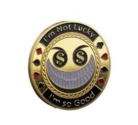 Protection de carte de poker pour pièces de collection - Jeux de table - Good Luck, Las Vegas, Accessoires de poker, Pot Committed, Requin, Ânes, Quees, Ace King Lucky Coin