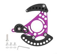 Protection de chaîne de guidage de chaîne à disque unique 32T-38T en alliage d'aluminium et nylon pour ISCG03 ISCG05 BB 68/73 mm DH Mountain avec vis, joints et clé à molette (violet)