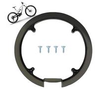 Protection de chaîne de vélo de MontagnePour 42t Et 44t, Couvercle de Pédalier Protection, Garde Chaîne Garde Protéger Couvrir en Plastique Noir, avec 4 Vis, pour la Plupart des Vélos