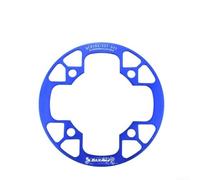 Protection de chaîne de vélo en aluminium 104BCD pour pédalier de vélo de route offrant une protection efficace pour les dents de pignon de plateau (32-34T, bleu)