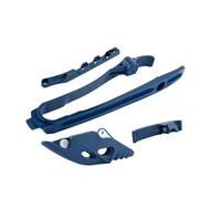 Protection De Chaîne Kit De Curseur De Chaîne De Moto, Guide De Protection Adapté Pour Husqvarna SX SXF XC XCF XCFW EXC 125 250 350 300 450 Moto Protection De Chaîne(Blue)