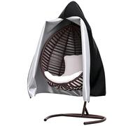 Protection de chaise pivotante Egg - Housse résistante aux intempéries, protection extérieure, boîtier en tissu résistant aux déchirures, fermeture réglable coupe-vent | Accueil Patio Café Appartement