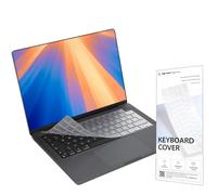 Protection de clavier compatible avec MacBook Air 13 Air 15 Pro 14 Pro 16 M4 M3 M2 Puce (disposition ISO) - Protection transparente en TPU imperméable pour clavier