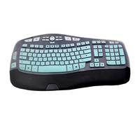 Protection de clavier en silicone anti-poussire compatible avec le clavier Wave sans fil Logitech K350 MK550 MK570 (ombre menthe)