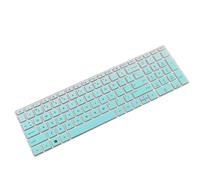 Protection de clavier en silicone pour 15-cc707TX - Design coloré en option - Résistant à la poussière et aux dommages causés par les liquides - Pour utilisation scolaire