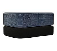 Protection de clavier en silicone ultra fine de qualité supérieure, compatible avec clavier sans fil Logitech K860/Logitech Ergo K860, imperméable, anti-poussière et ergonomique (transparent)
