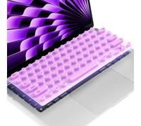 Protection de clavier pour MacBook à ongles longs, disposition européenne, couverture de clavier en silicone surélevée, parfaitement compatible avec MacBook Pro 14/16 M4/M3/M2/M1, Air 13/15 M4