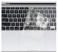 Protection de Clavier pour MacBook Air 13.6/15 M4 M3 M2, Pro 14/Pro16 M3 M2 M1, Disposition QWERTZ EU - Couvre-Protection TPU Transparent - Ultra Mince