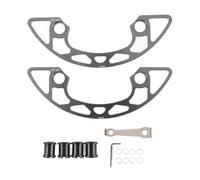 Protection de couronne Couverture de protection de roue de garniture séparée en alliage d'aluminium pour couronne de 30T à 32T 104BCD à dents étroites et larges (couleur )