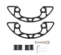 Protection de couronne Couverture de protection de roue de garniture séparée en alliage d'aluminium pour couronne de 30T à 32T 104BCD à dents étroites et larges (Noir)