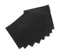 Protection de Couvercle de Brûleur pour Cuisinière à Gaz, Noir, 8 Pièces | Ptfe, Surface Lisse, Réutilisable, Résiste à Chaleur et Limite L’huile Plaques