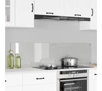 vidaXL Protection de cuisine Transparent 80 x 40 x 0.8 cm verre trempé
