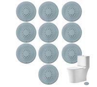 Protection de décharge en silicone, collecteur de cheveux pour drain de douche,Protecteur de vidange en silicone Housse de vidange de douche - 10 cache-drain de douche, collecte de cheveux pour scar