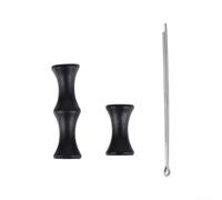 Protection de doigt antidérapante en silicone pour nœuds recourbés qui s'adapte parfaitement à l'index et au majeur pendant les cycles de tirage et de relâchement (noir)