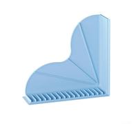 Protection de douche en silicone avec ventouses, bloqueur d'eau flexible pour baignoire et joint d'eau de baignoire, barrière anti-fuite réutilisable pour salle de bain, gris, bleu, vert (bleu)