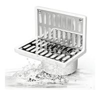 Protection De Drainage en Forme De L, Protection D'égout d'angle, PVC Antirouille, Acier Inoxydable, pour Cour Et Jardin(for 50mm Pipe)