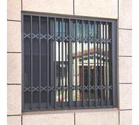 Protection De Fenêtre Anti-effraction Verrouillable, Barres De Grille De Sécurité De Fenêtre En Métal Pliables For Fenêtres Et Portes, Robustes For Granges, Hangars Et Caves(W65xH120cm/25x48in)