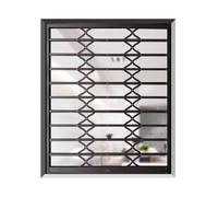 Protection de fenêtre rabattable en alliage d'aluminium, barres de sécurité coulissantes invisibles pliables pour chambre à coucher et bureau, 160 x 110 cm, système efficace de prévention des
