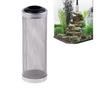 Protection de filtre d'aquarium - Maille d'entrée, crépine d'admission en acier inoxydable, écran de protection pour crevettes, manchon de sécurité pour petits poissons, boîtier en filet métallique