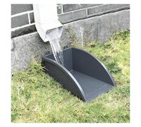 Protection de fondation de dérivation d'eau sous le bec de descente, bac anti-éclaboussures de gouttière de cour, tuyau de drainage en PVC, pelle à poussière pour béton, pelouse, zones d'aménagement