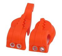 Protection de fourche avant (2 pièces) for KTM XC XCF SX SXF XCW EXC EXCF (TPI 6D) - 2 pièces - Protection inférieure de fourche en plastique(Orange)