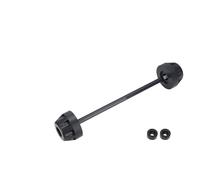 Protection de Fourche d'essieu Protections D'axe Roue Et Fourche Avant Arrière Moto pour Ducati Panigale Streetfighter V4 V4SP V4S SP2 V4R V2 Bayliss 2021-2024 Curseurs Cadre Moto(Noir,Devant)